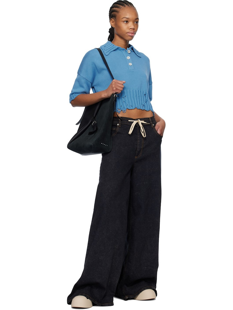 Marni Blue Cotton Polo outlook