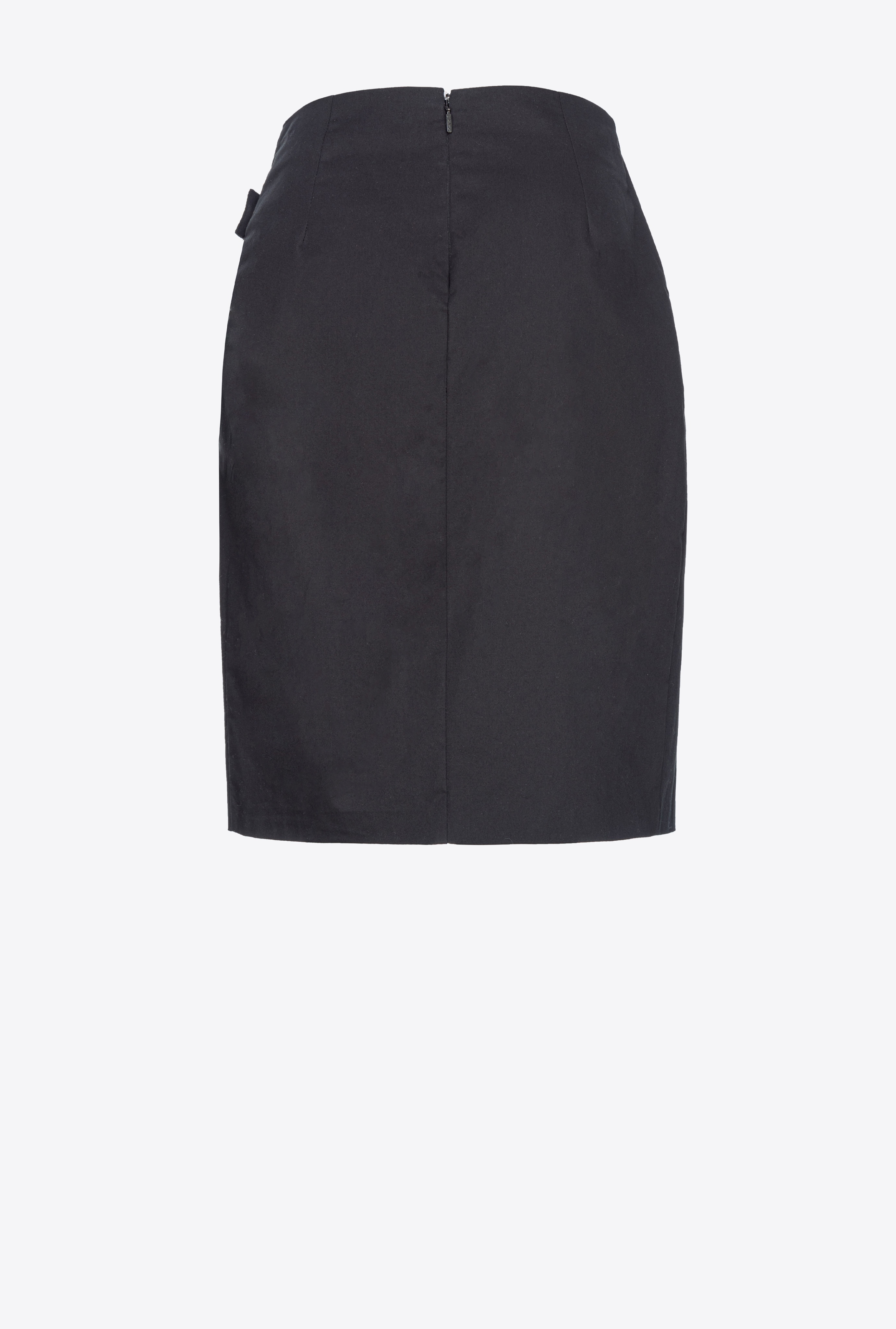 TECHNICAL SATIN CALF-LENGTH SKIRT WITH PIERCING BUCKLE - 6