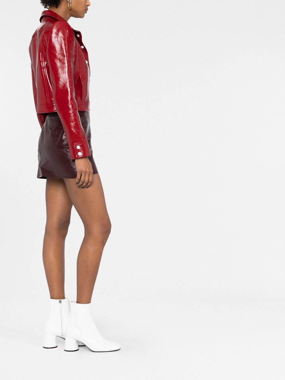 patent pencil mini skirt - 6
