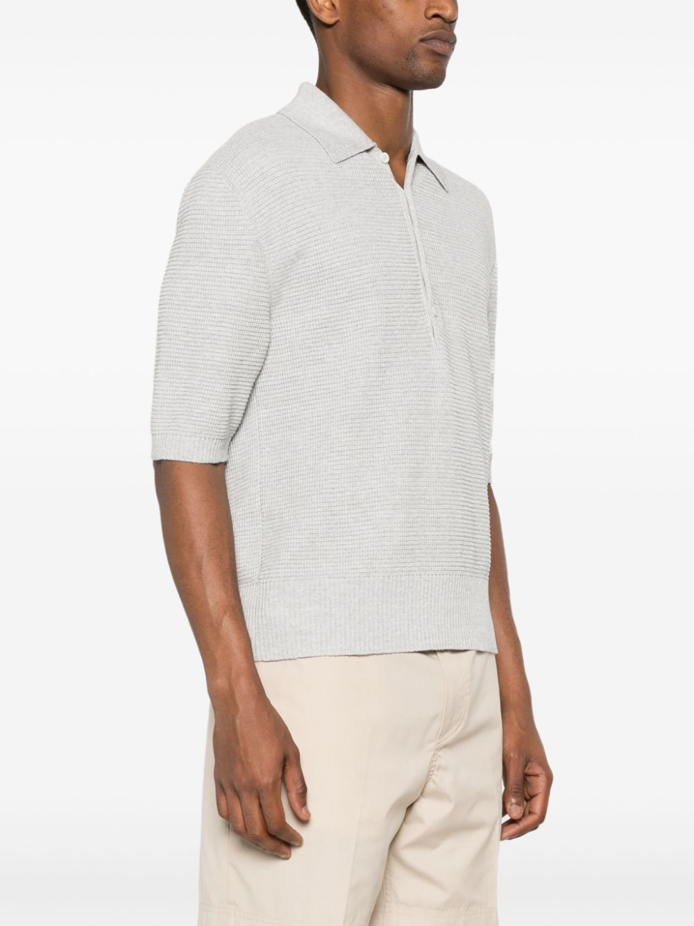 4-Bar knitted polo shirt - 3