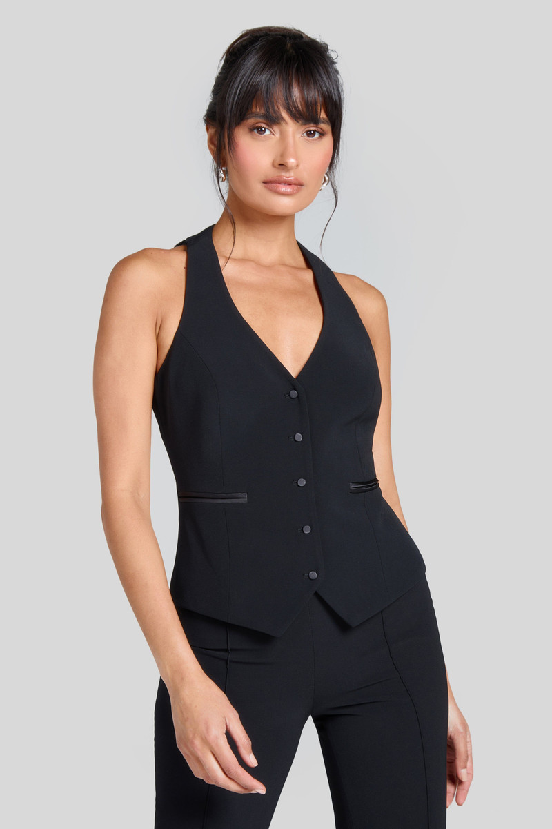 Leni Black Waistcoat 1