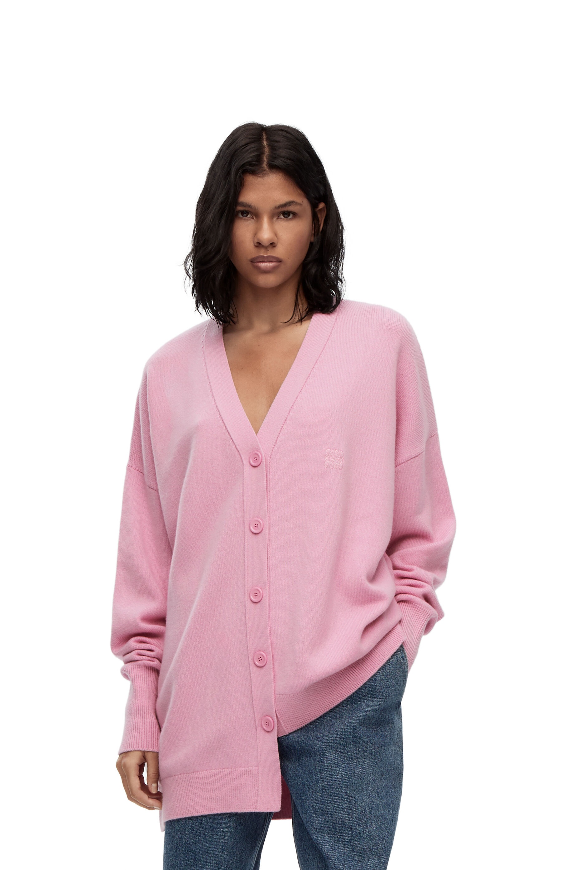 Asymmetric cardigan in cashmere - 3