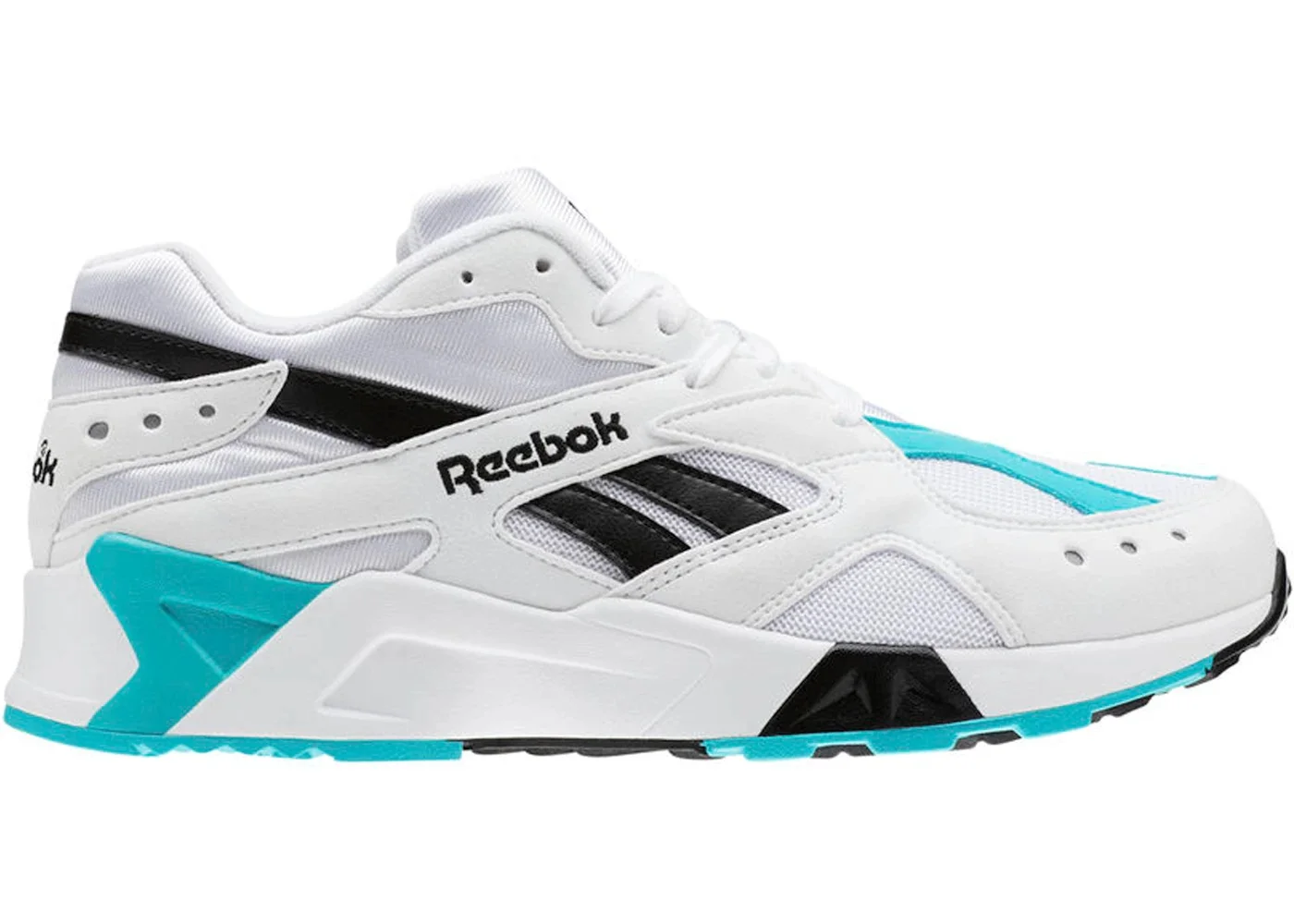 Reebok Aztrek White Solid Teal Black - 1
