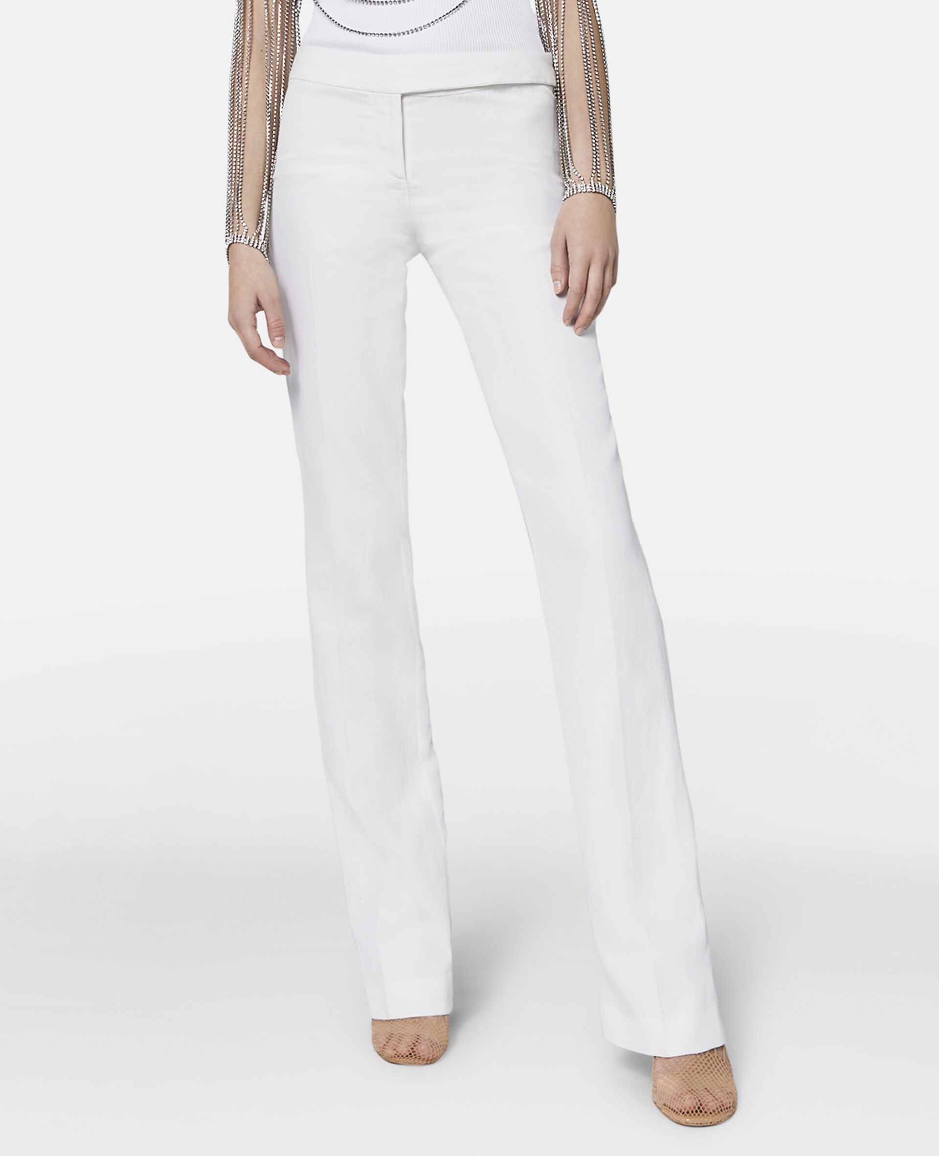 Low Rise Slim Leg Tailored Trousers - 4