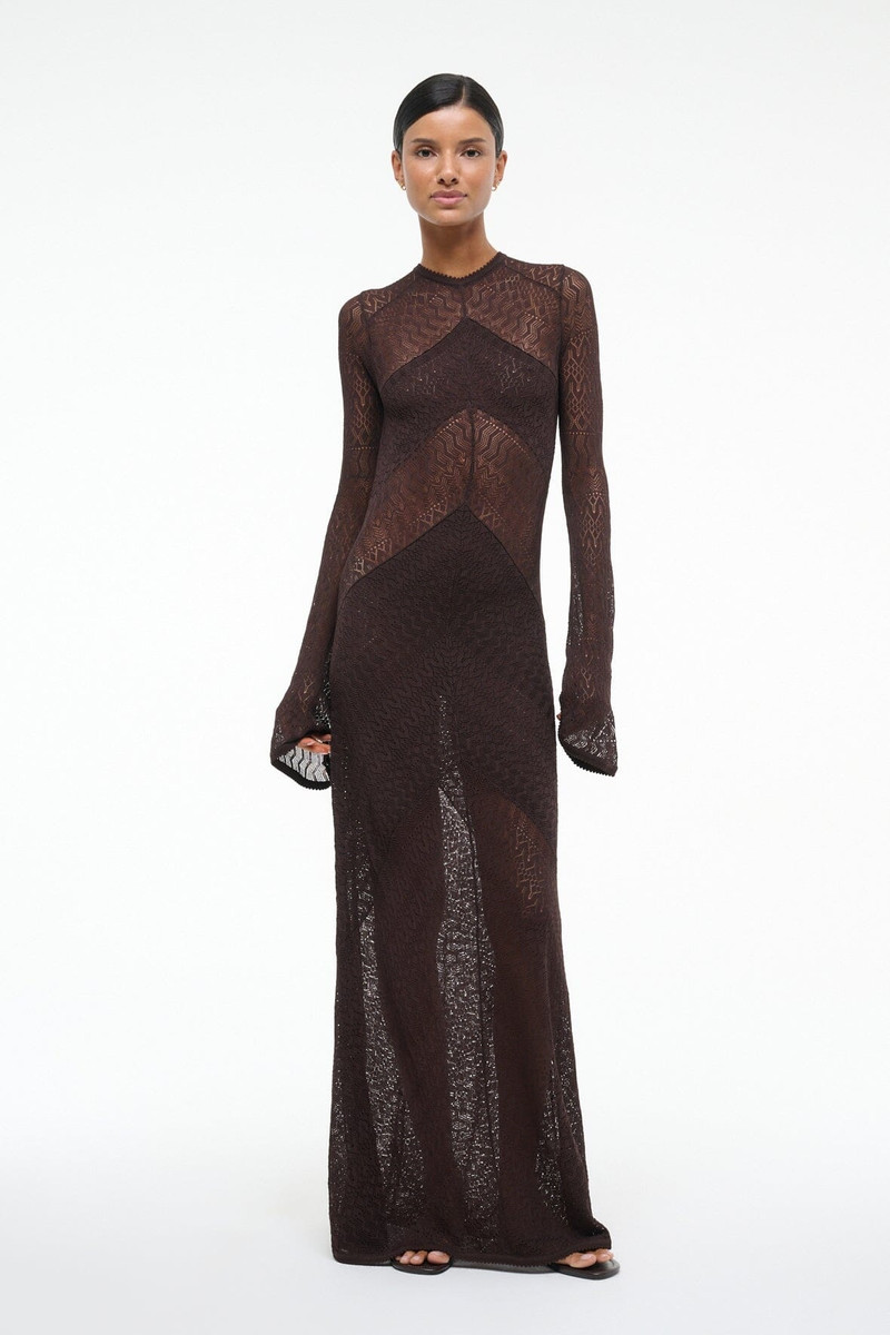 STAUD VERA DRESS EARTH - 1