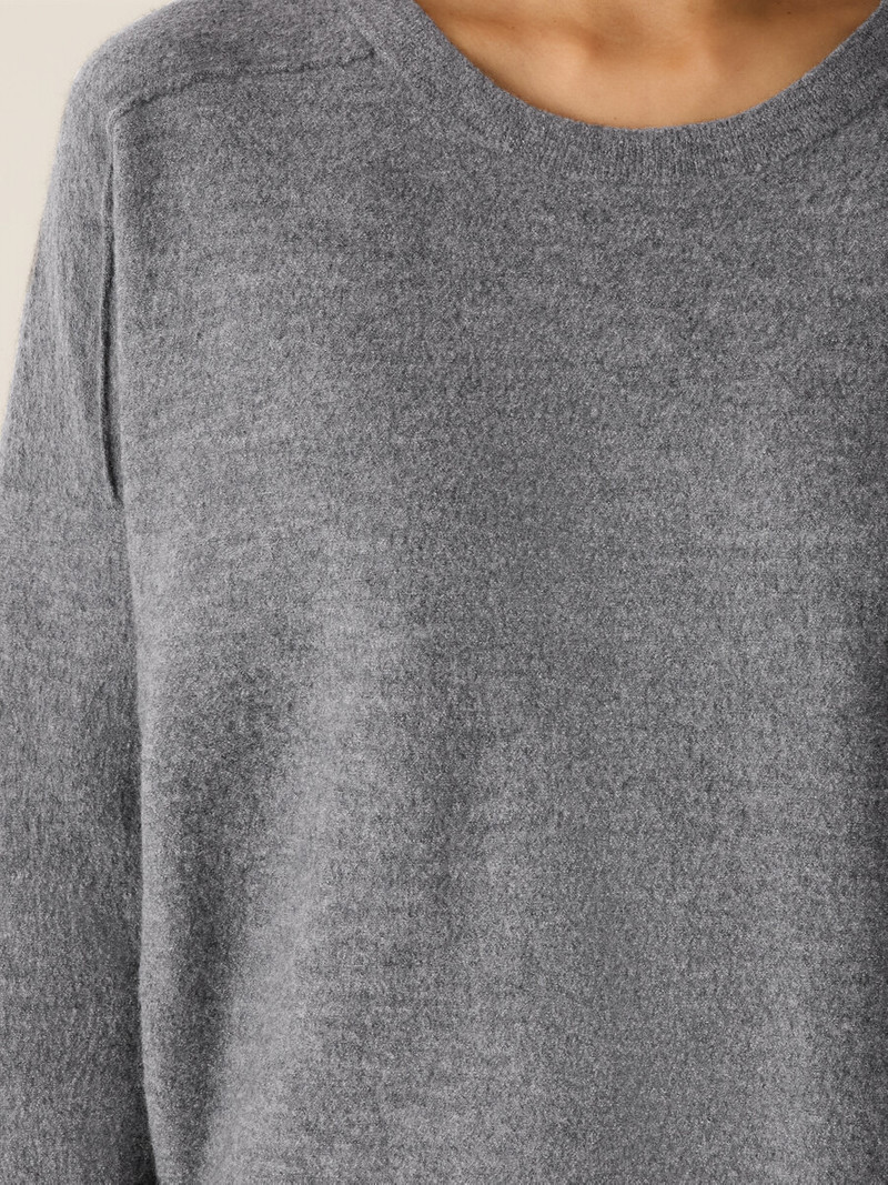 Fine Felted Wool Crew Neck Short Top in Regenerative Wool 5