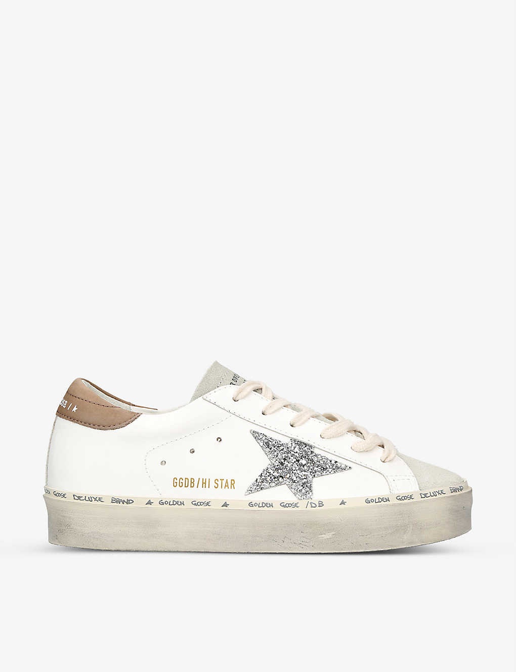 Hi Star logo-embroidered leather low-top trainers - 1