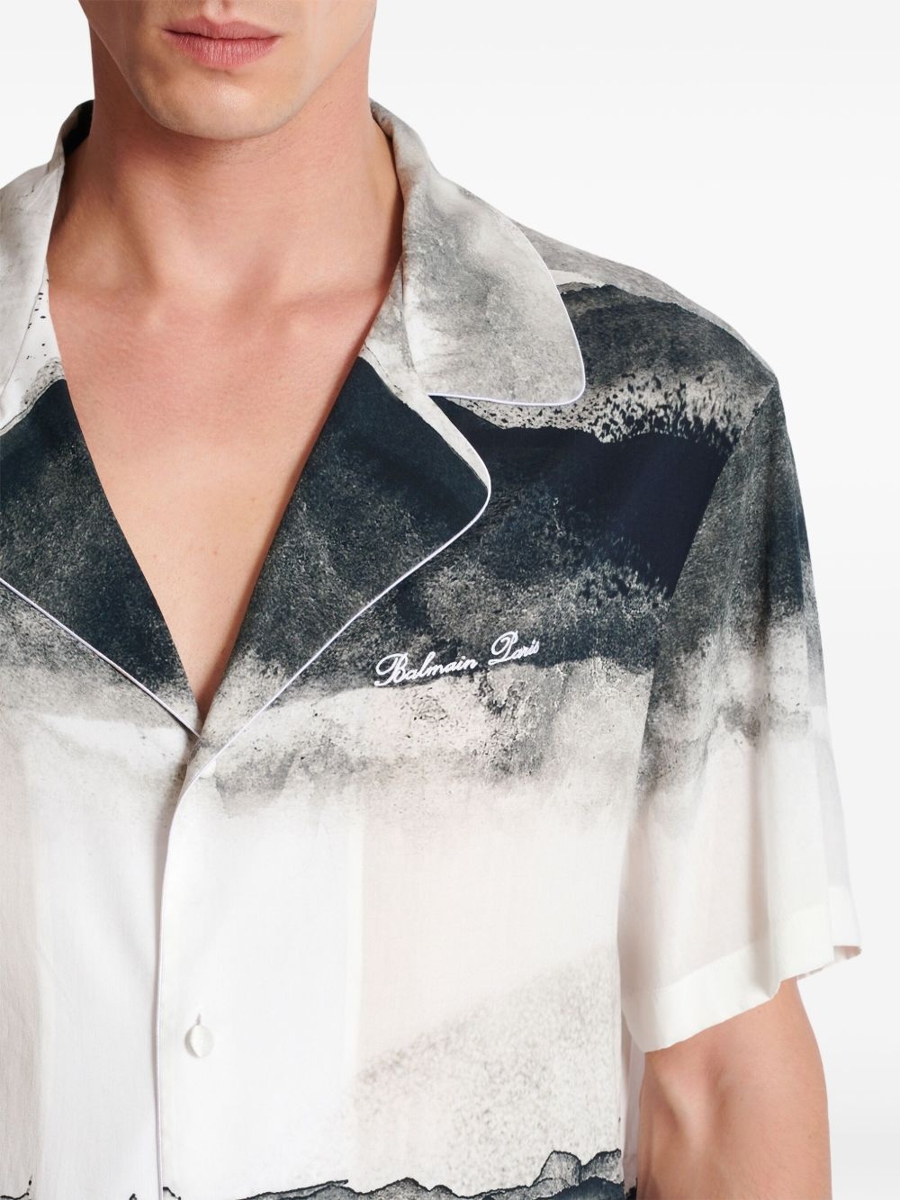 Moon-print shirt - 7