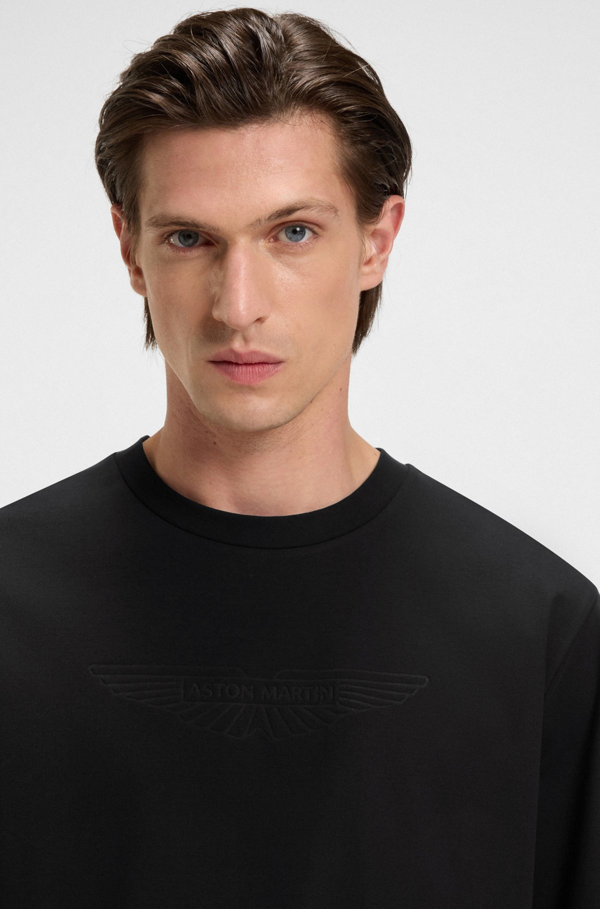 BOSS X ASTON MARTIN T-SHIRT WITH EMBOSSED LOGO - 3