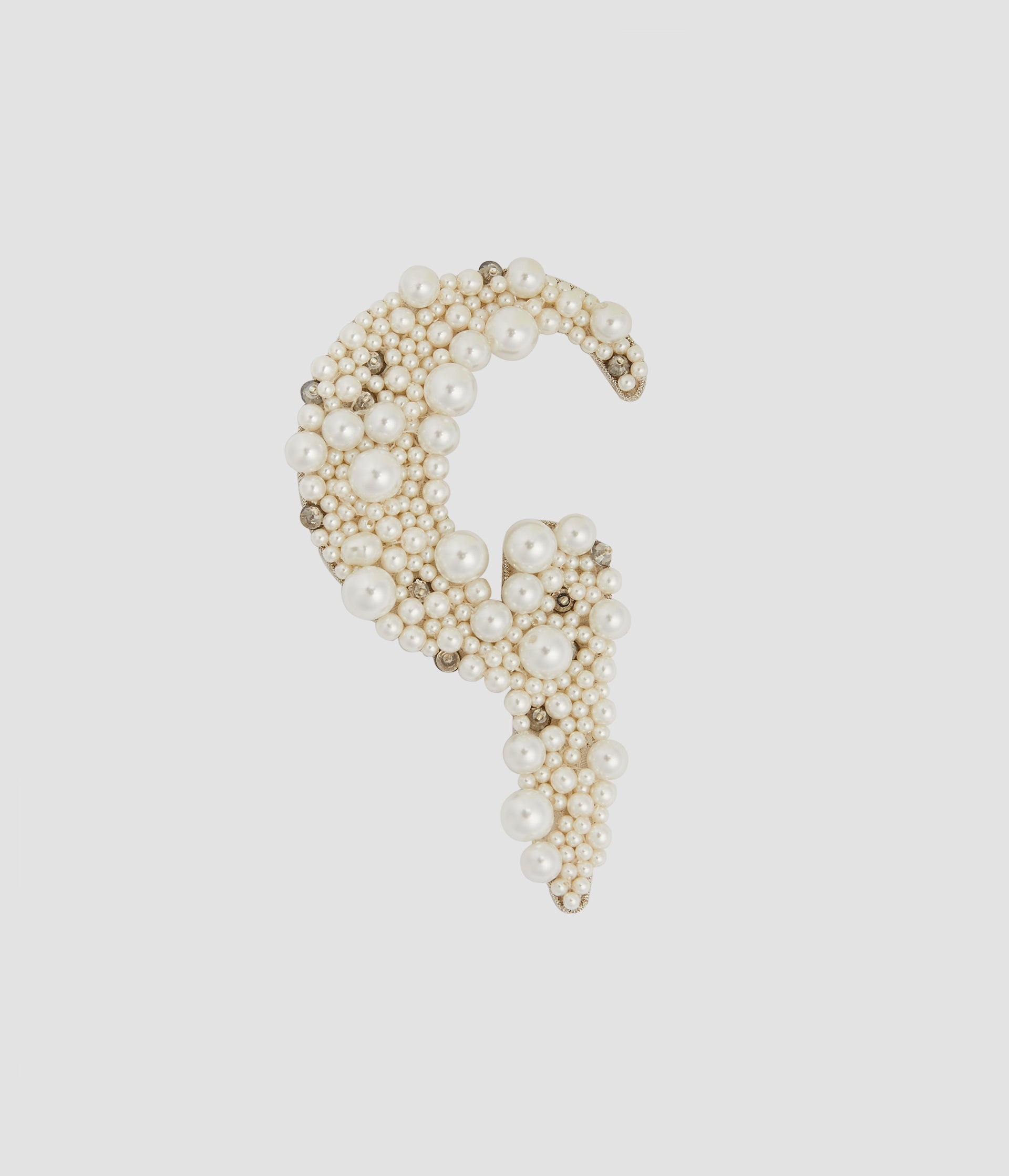 PEARL ALPHABET BROOCH G - 1