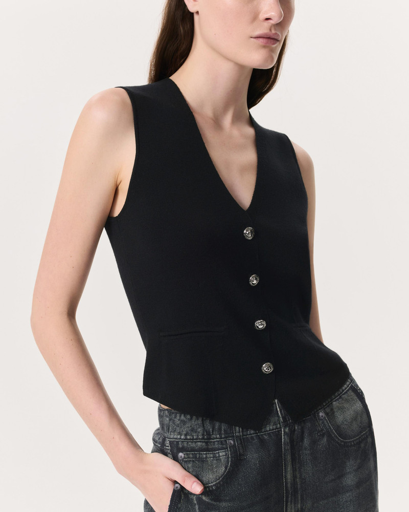 rag & bone Ella Merino Wool-Blend Sweater Vest outlook