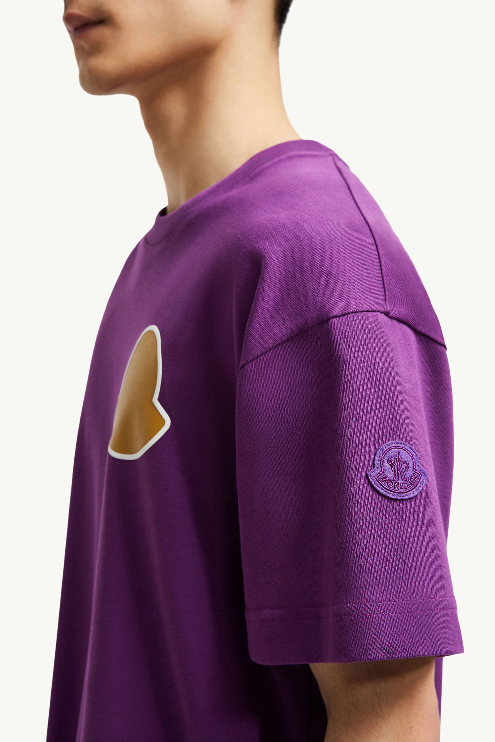 Curved Logo Cotton T-Shirt - 7