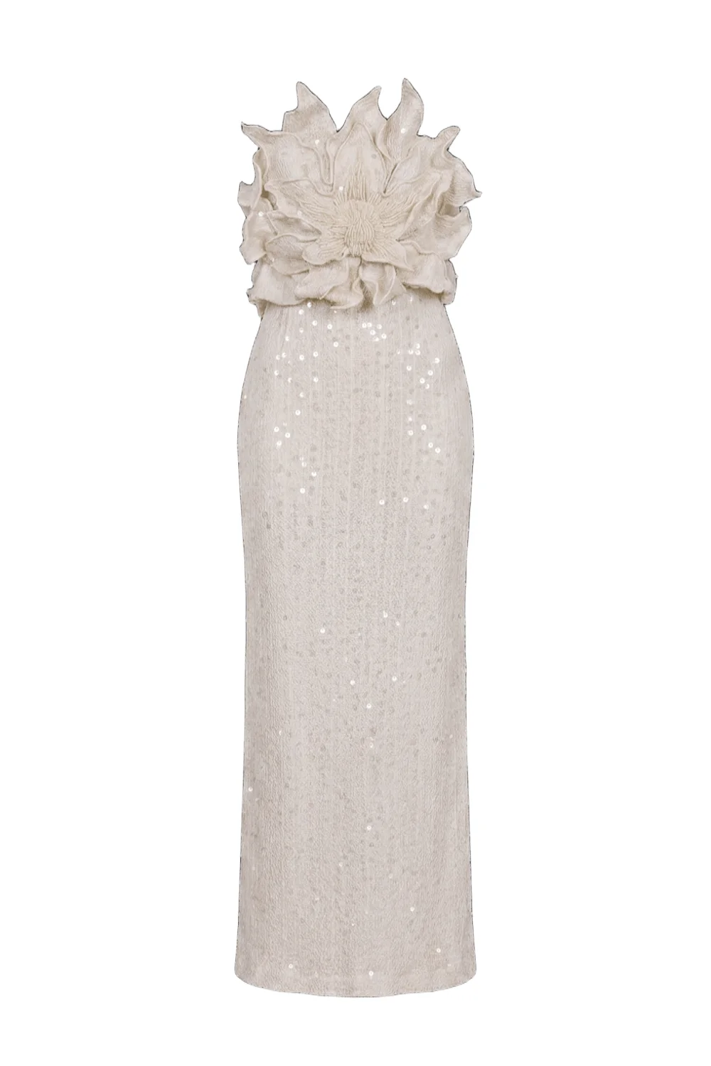 IARA CROCHET FLOWER MAXI DRESS - 1