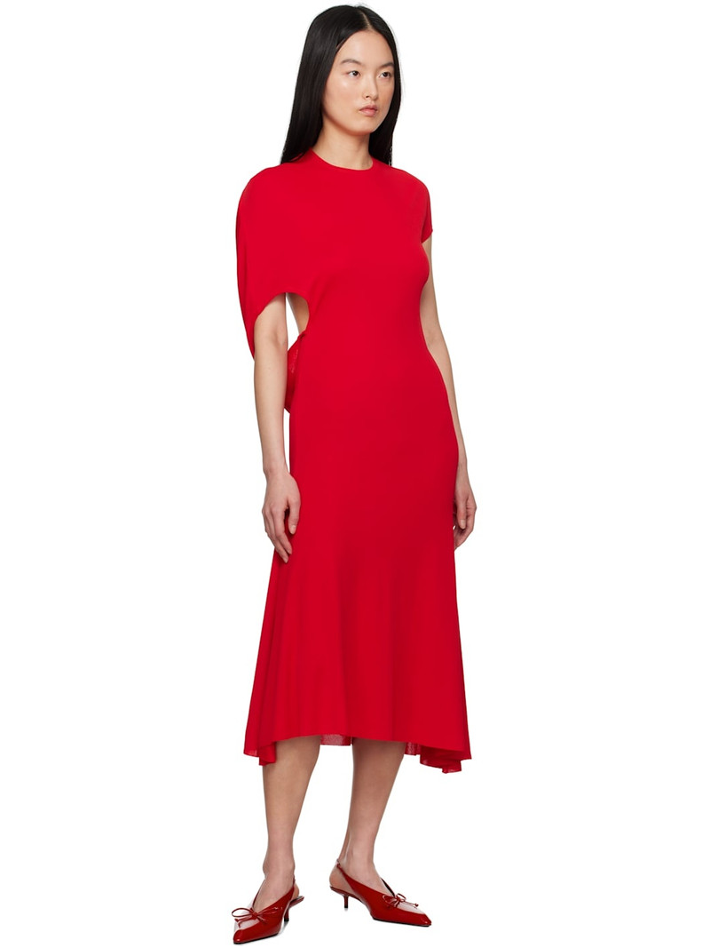 JACQUEMUS Red La Croisière 'The Salerno' Midi Dress outlook