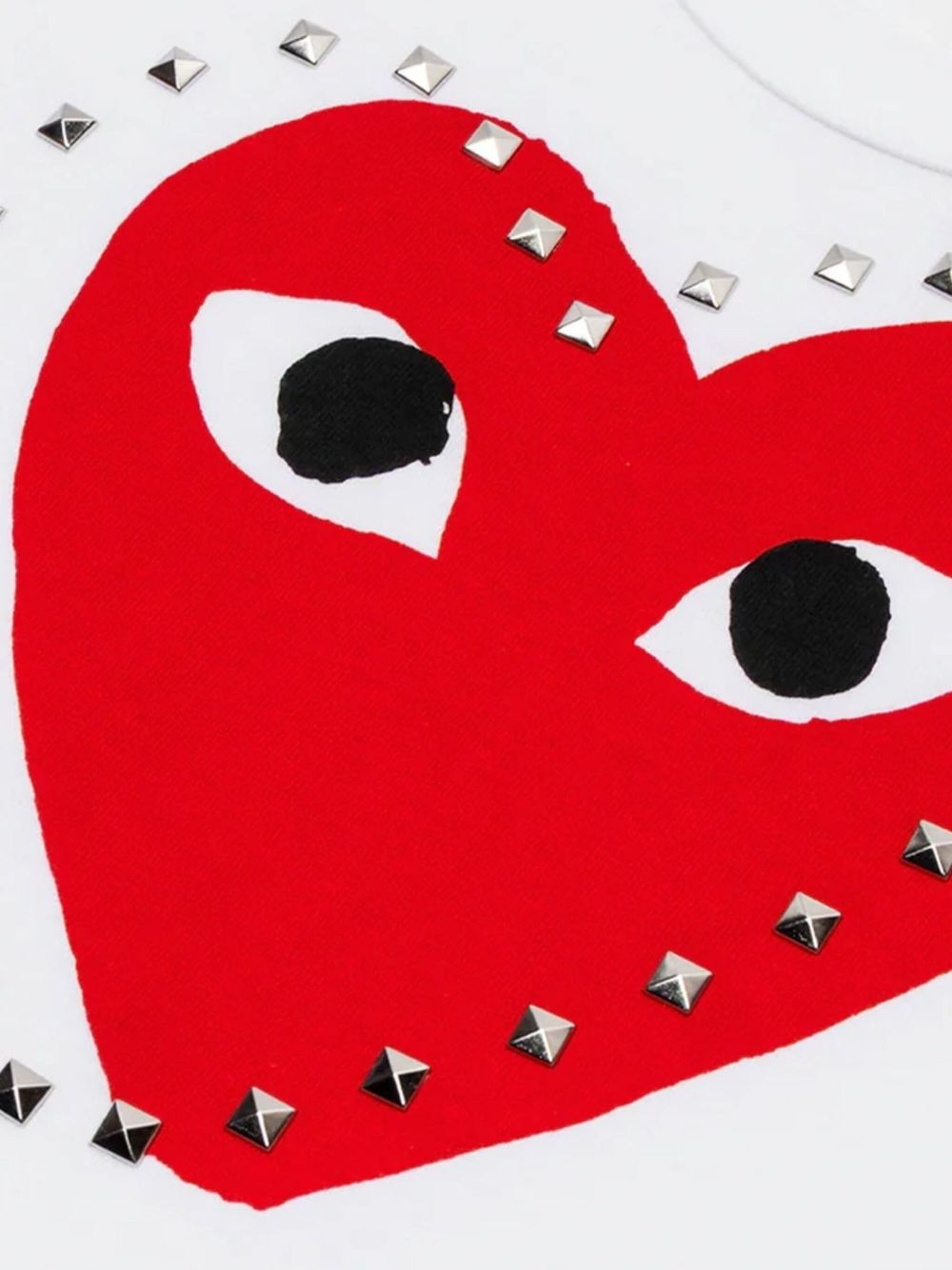 logo-print studded-embellishment T-shirt - 2