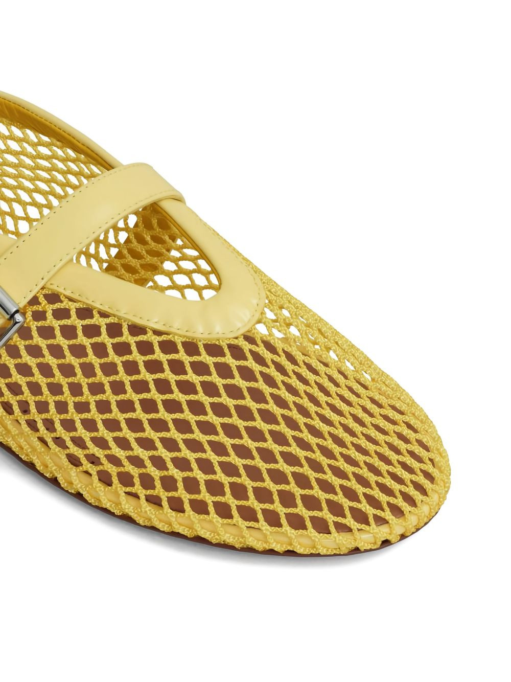 mesh-panel ballet flats - 4