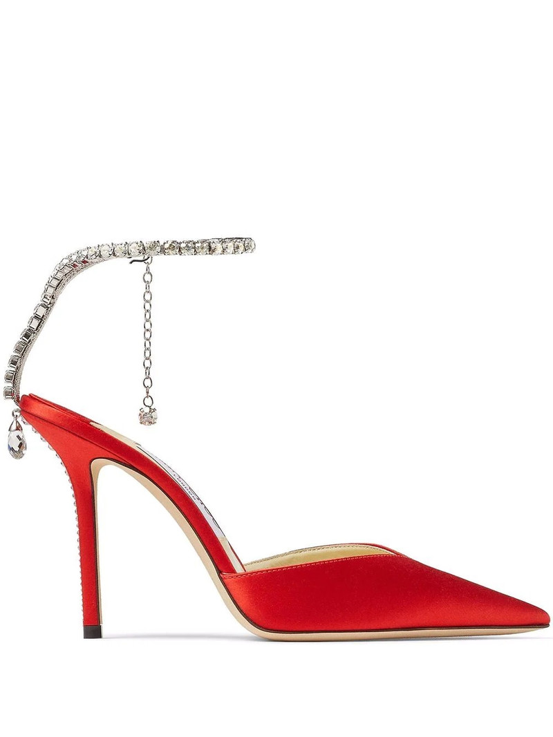 Saeda crystal-embellished pumps 1