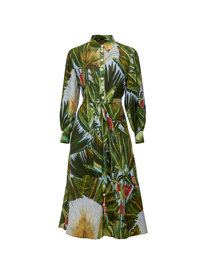 belted floral midi dress 1