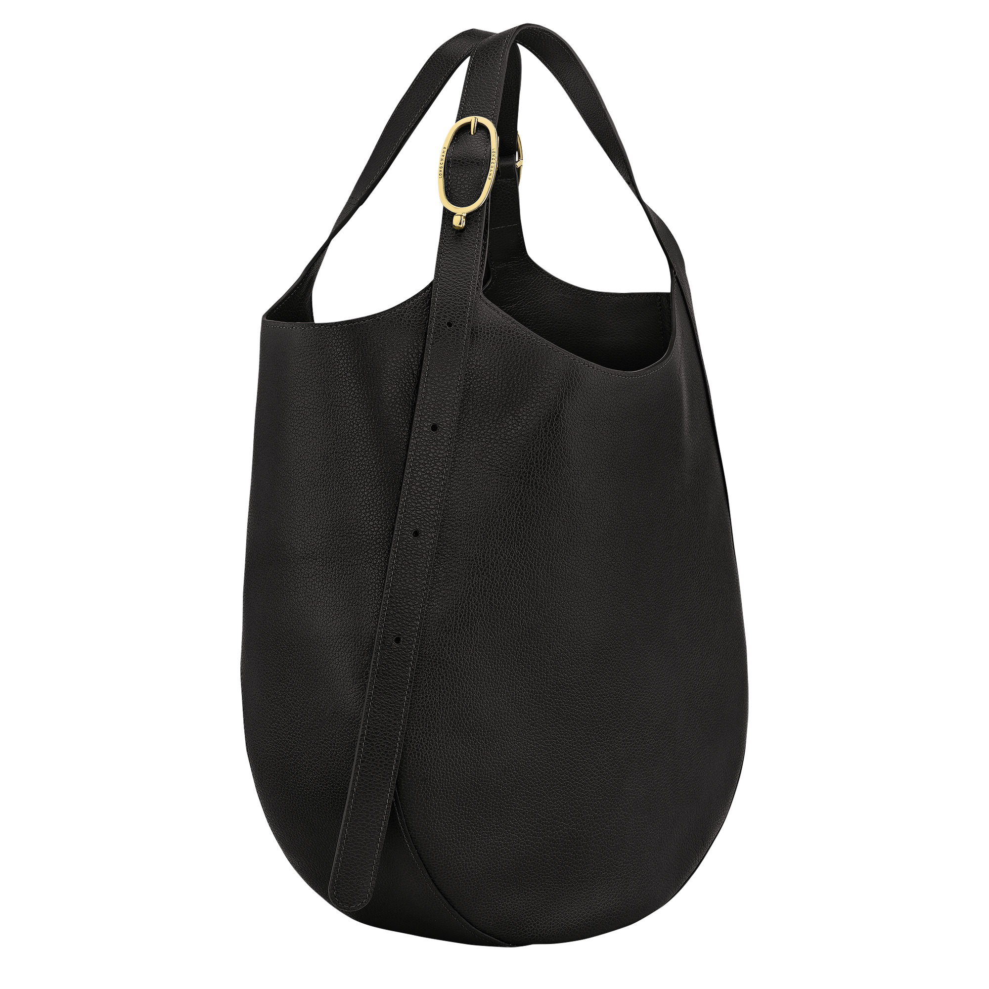 Le Foulonné XL Tote bag Black - Leather - 3
