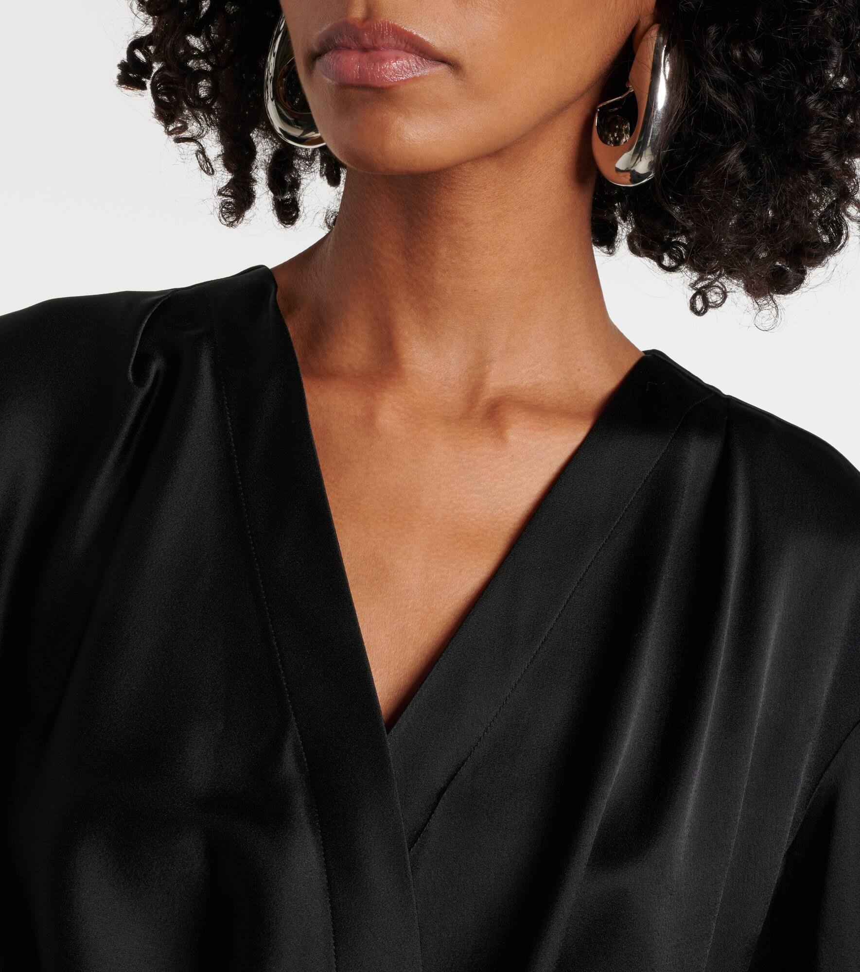 Envers draped satin top - 4