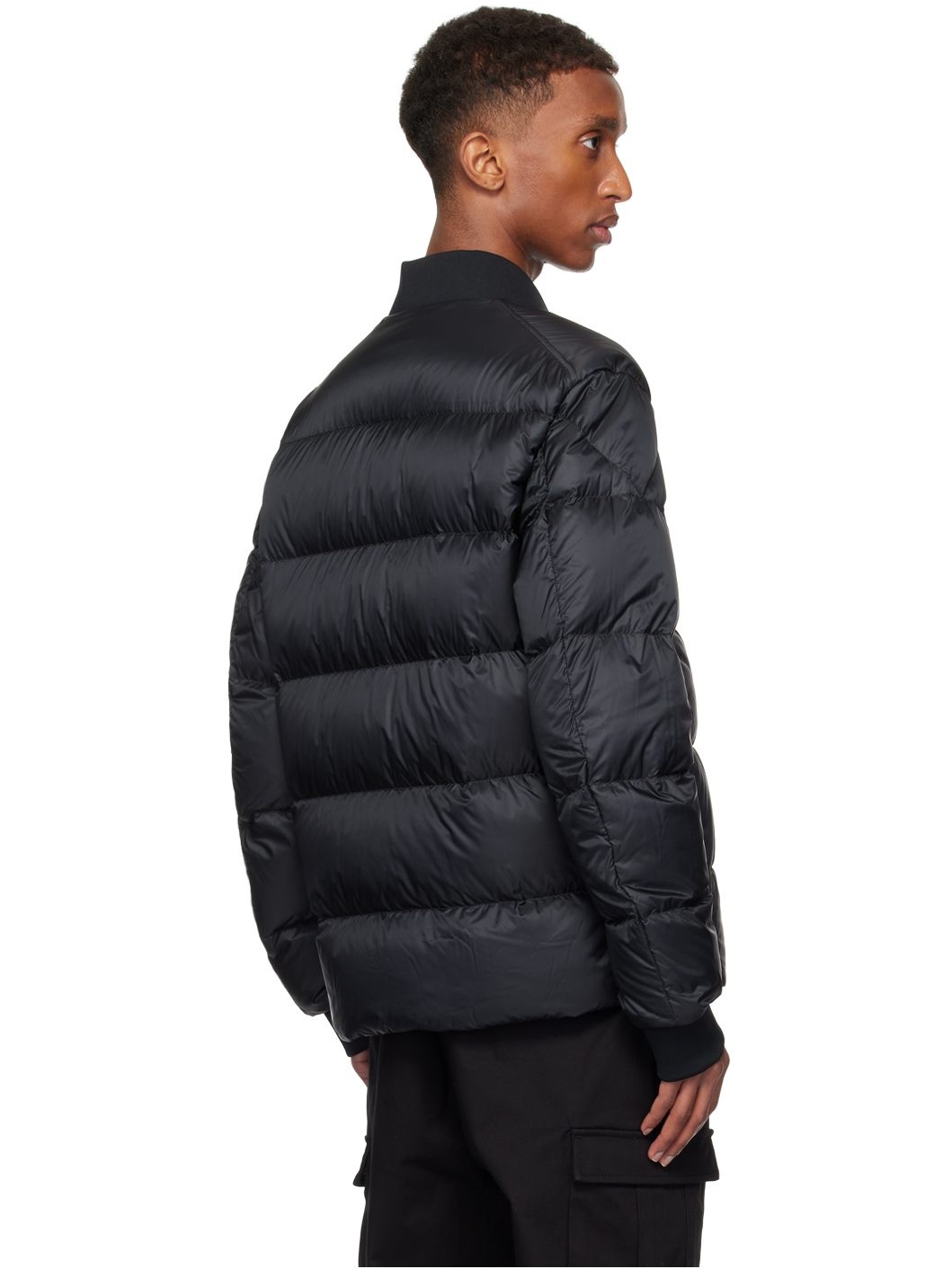Black Bazena Short Down Jacket - 3