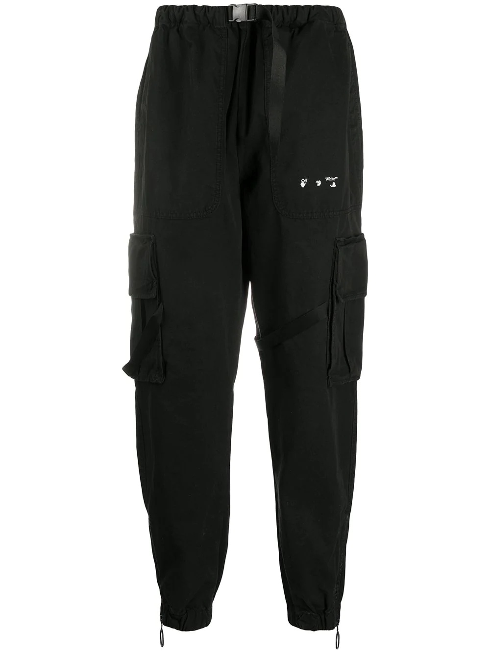 logo-print cargo trousers - 1