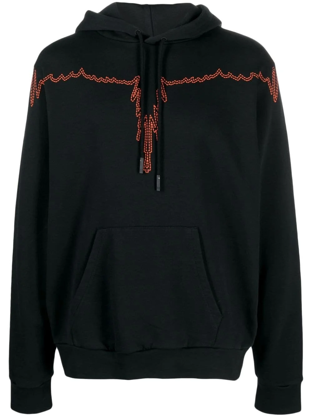 graphic-print drawstring hoodie - 1
