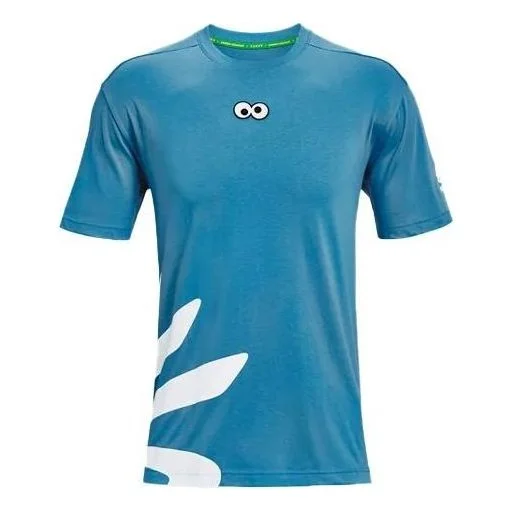 Under Armour Curry Cookie Monster T-shirt 'Blue White' 1366619-422 - 1