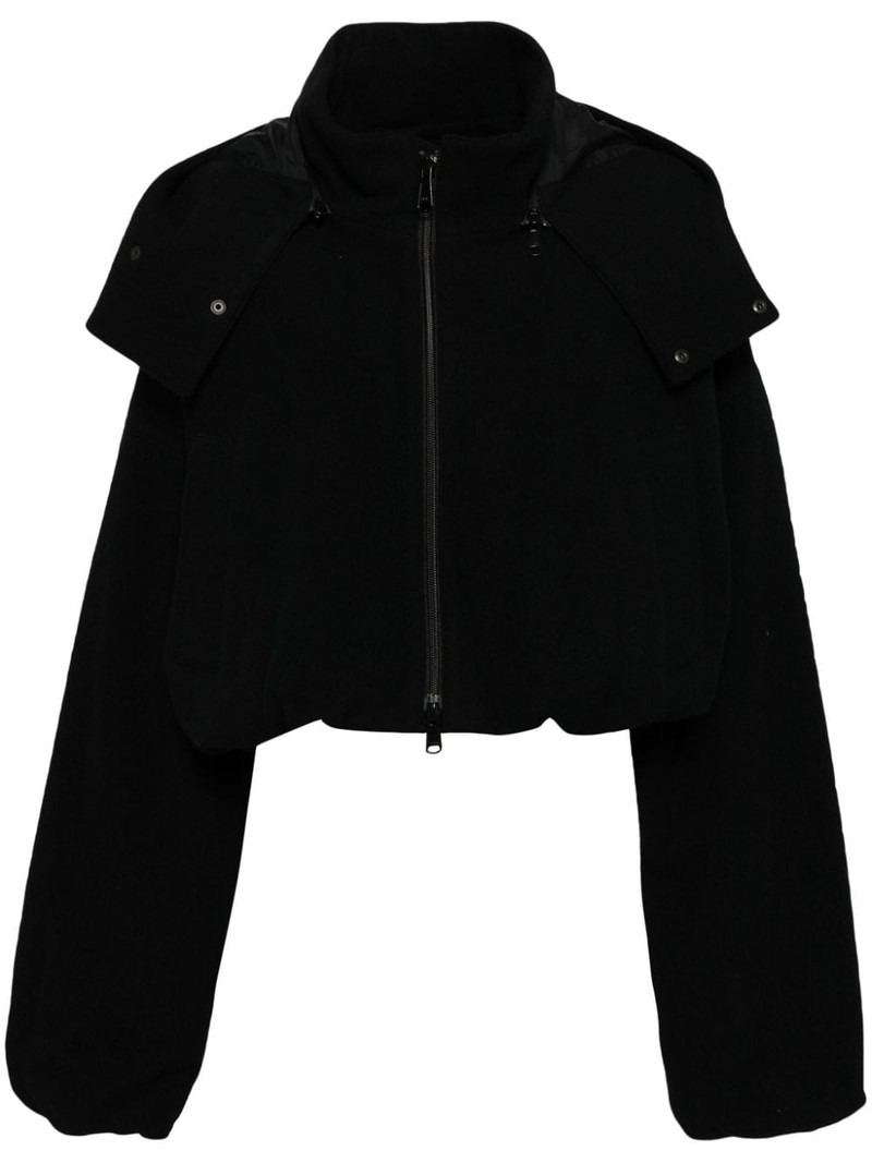 mock neck cropped jacket 1