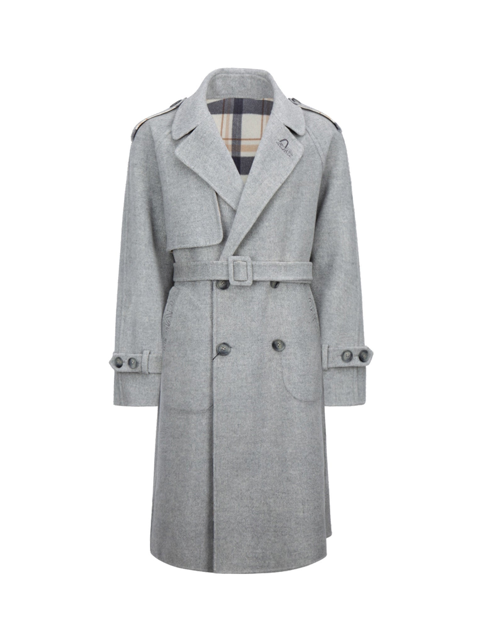 Reversible Wool Trench Coat - 25