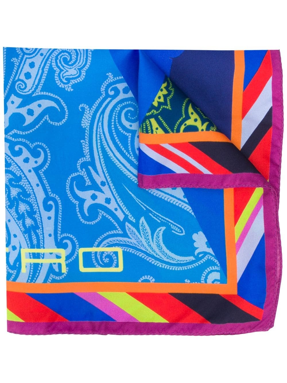 graphic print scarf - 1