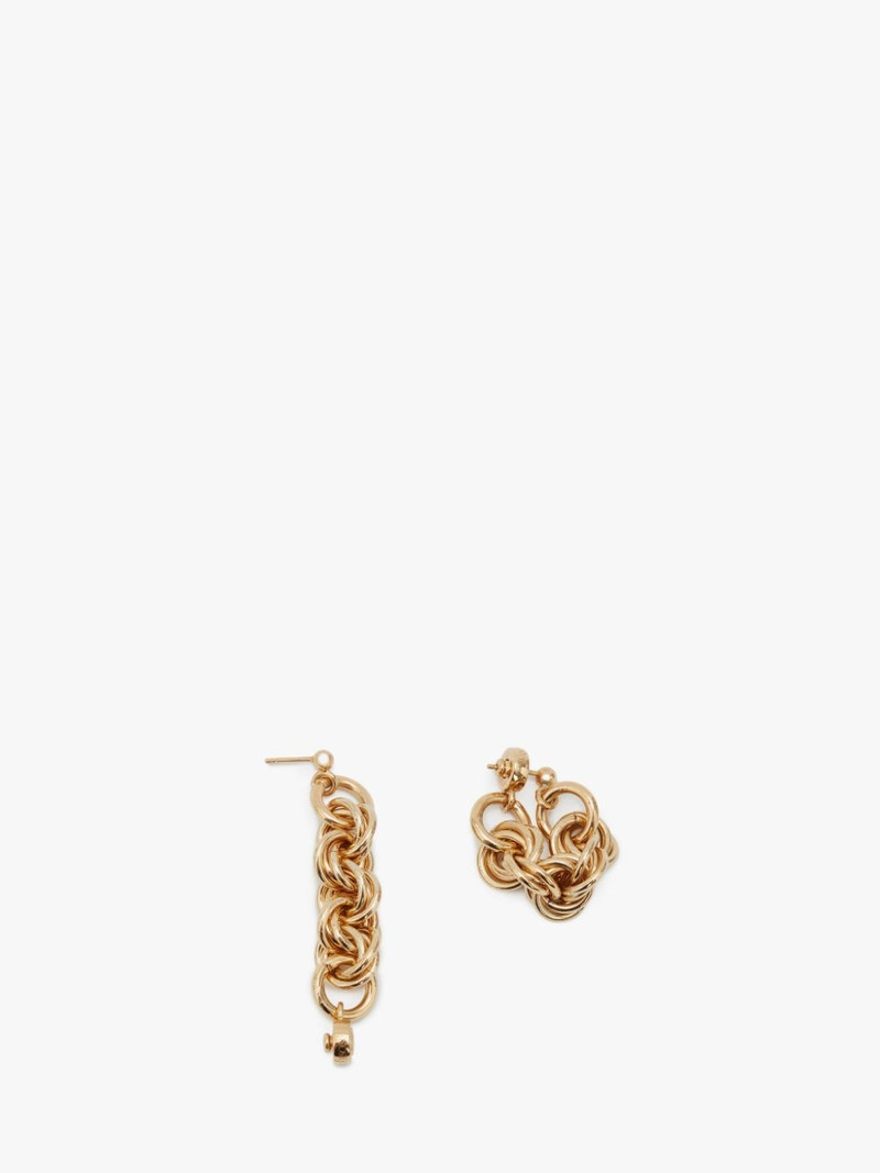 JW Anderson MULTI-LINKS FOLDED EARRINGS outlook
