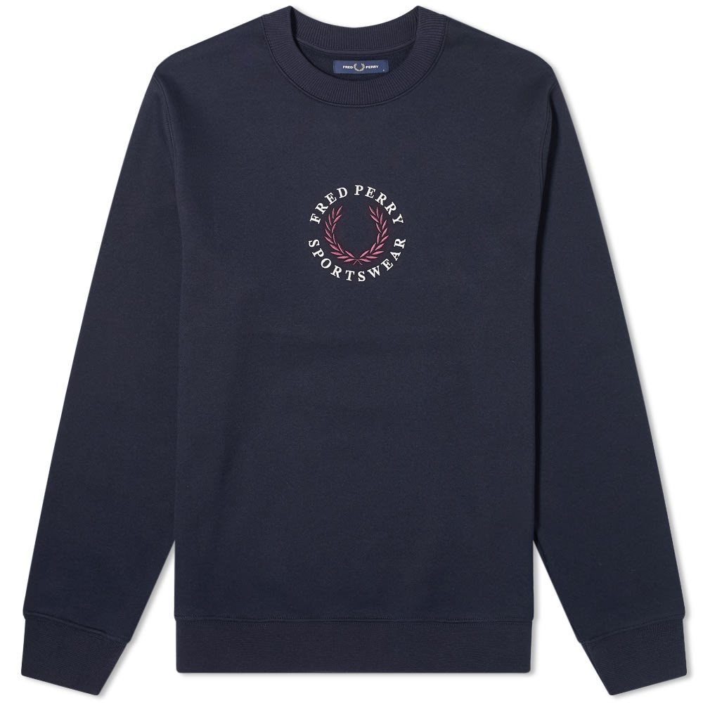 Fred Perry Embroidered Crew Sweat - 1