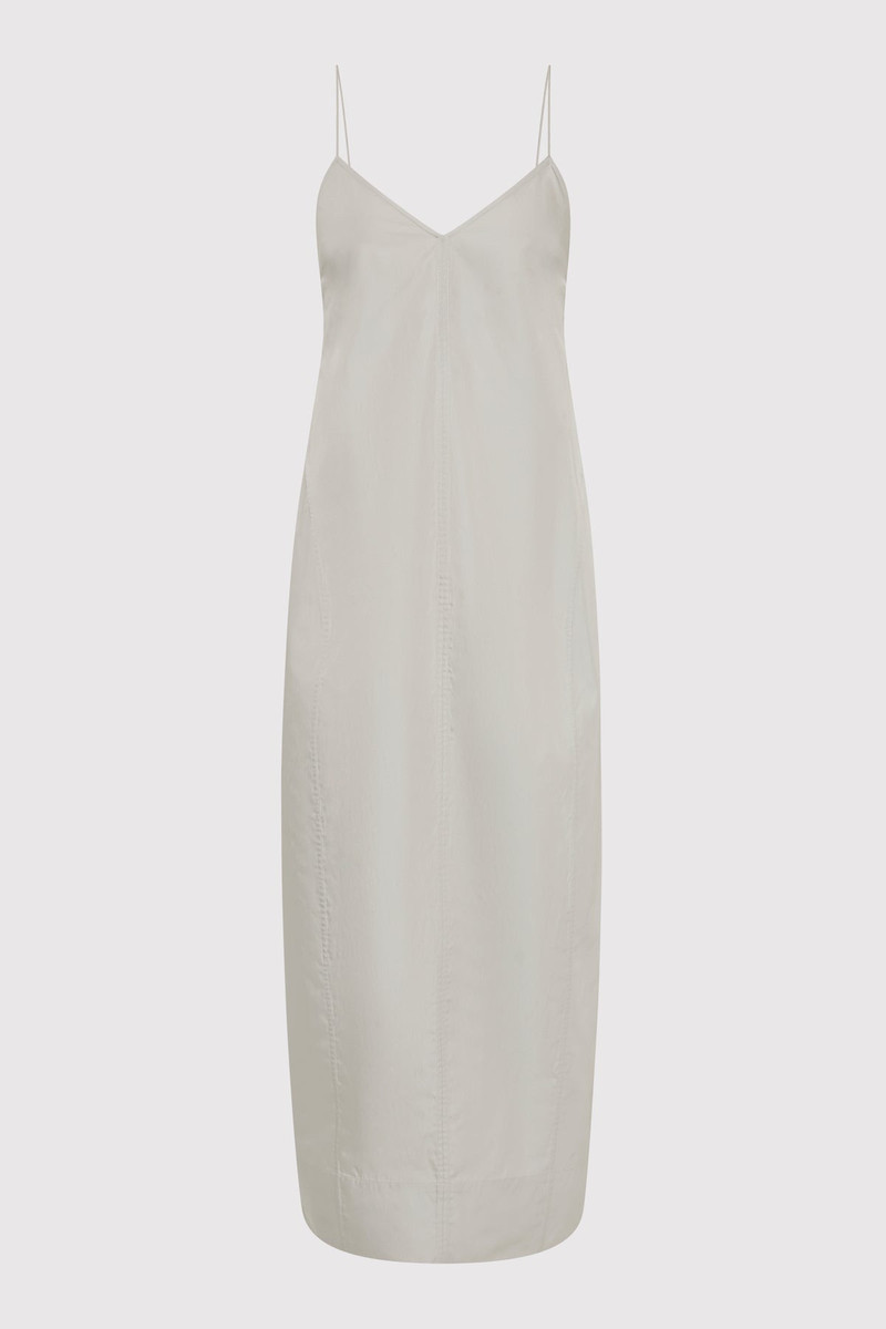 Paper Taffeta Cocoon Dress - Silver 1