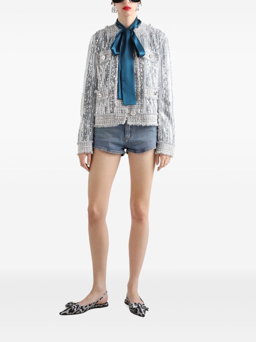 denim shorts - 2
