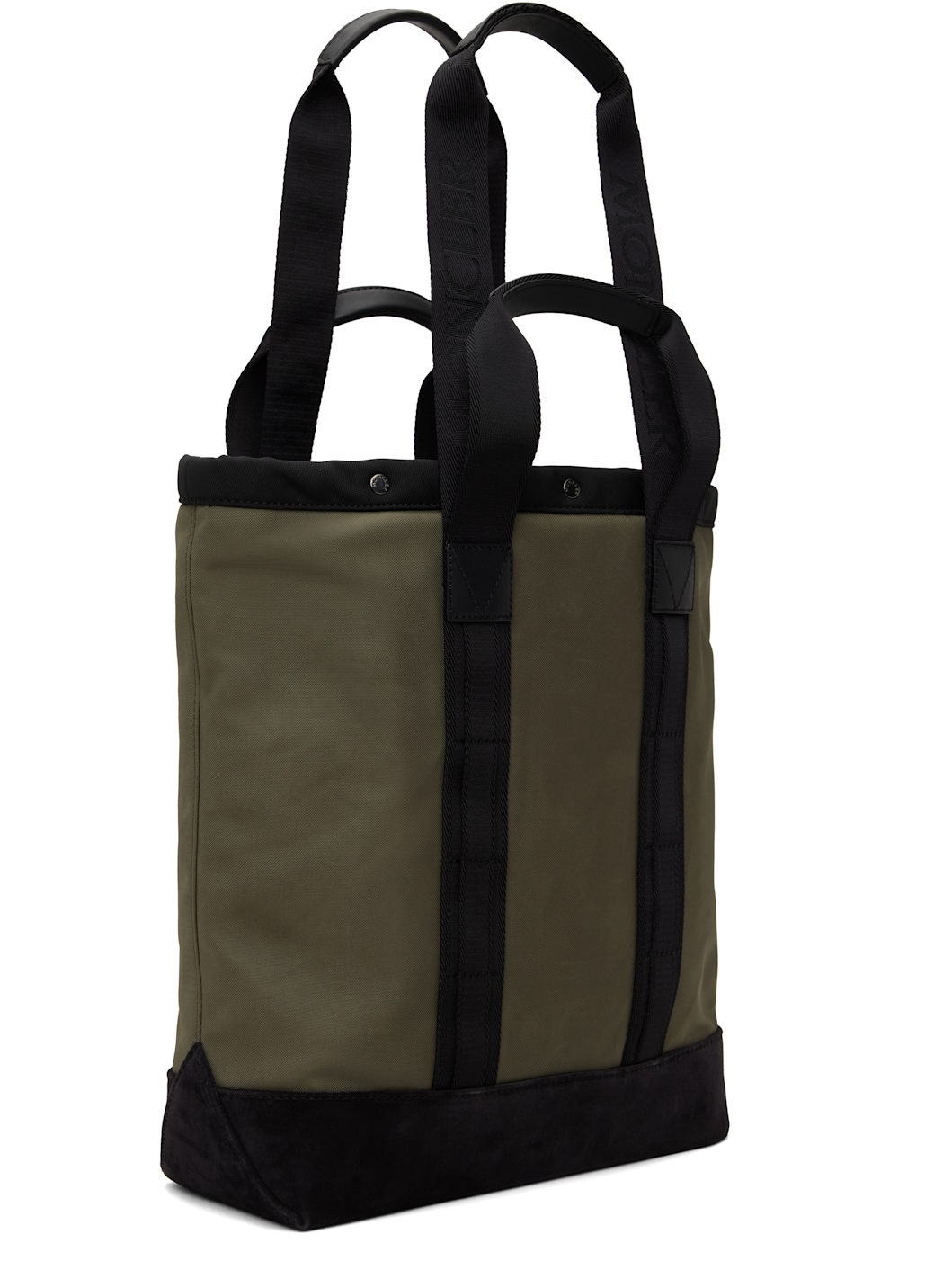 Khaki & Black Small Tech Tote - 3