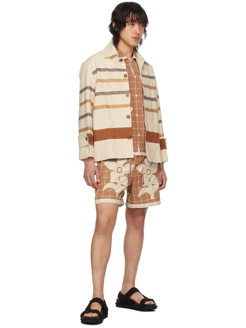 HARAGO Off-White Kantha Jacket outlook