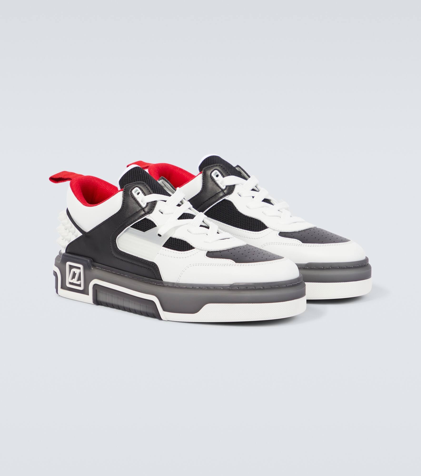Astroloubi leather-trimmed sneakers - 5