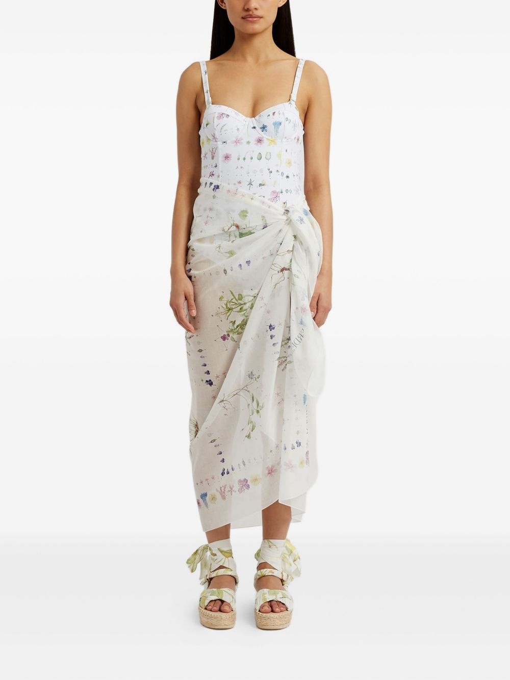 floral-print cover-up - 2