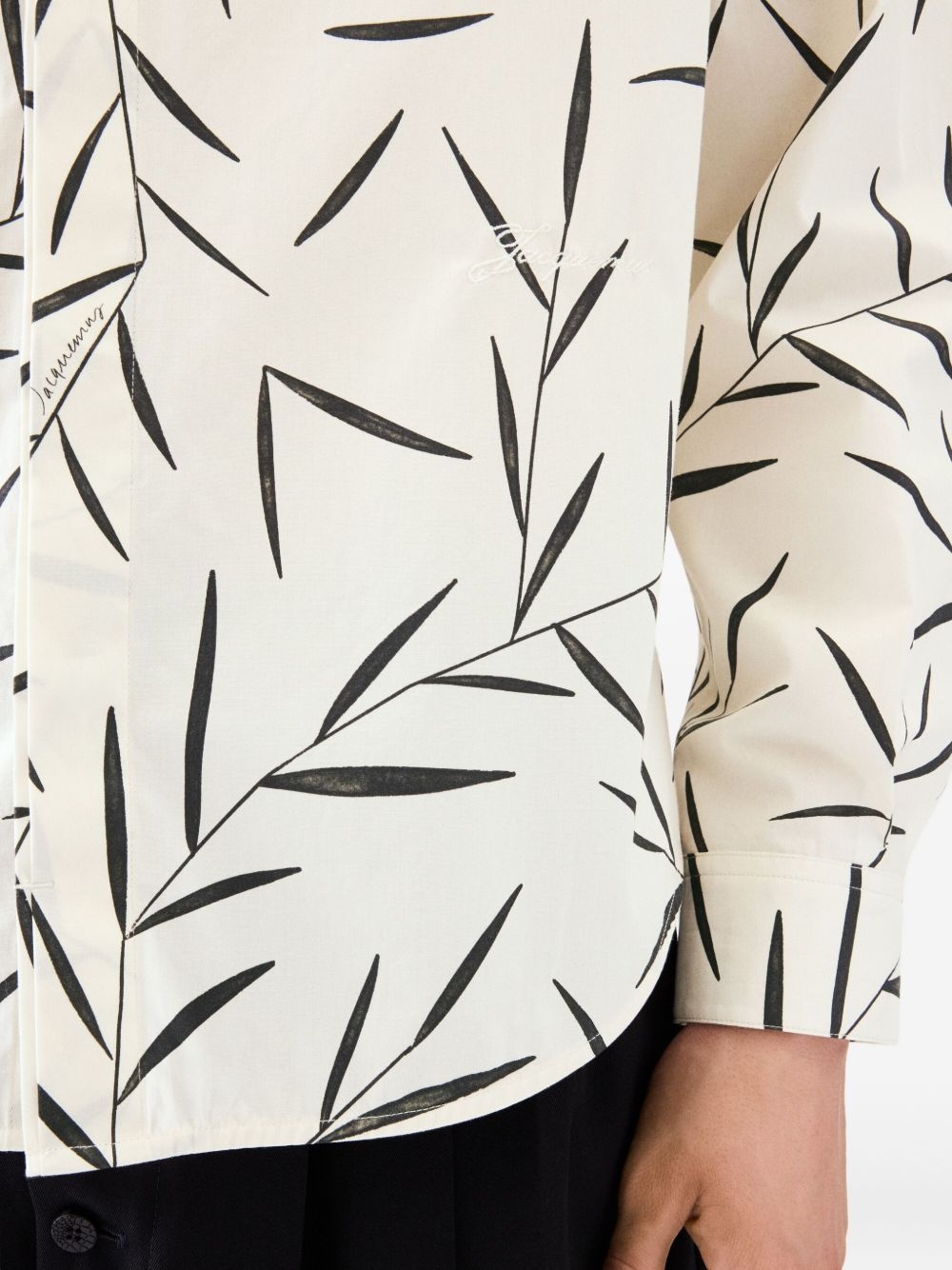 Le Simon ML leaf-print button-up shirt - 5
