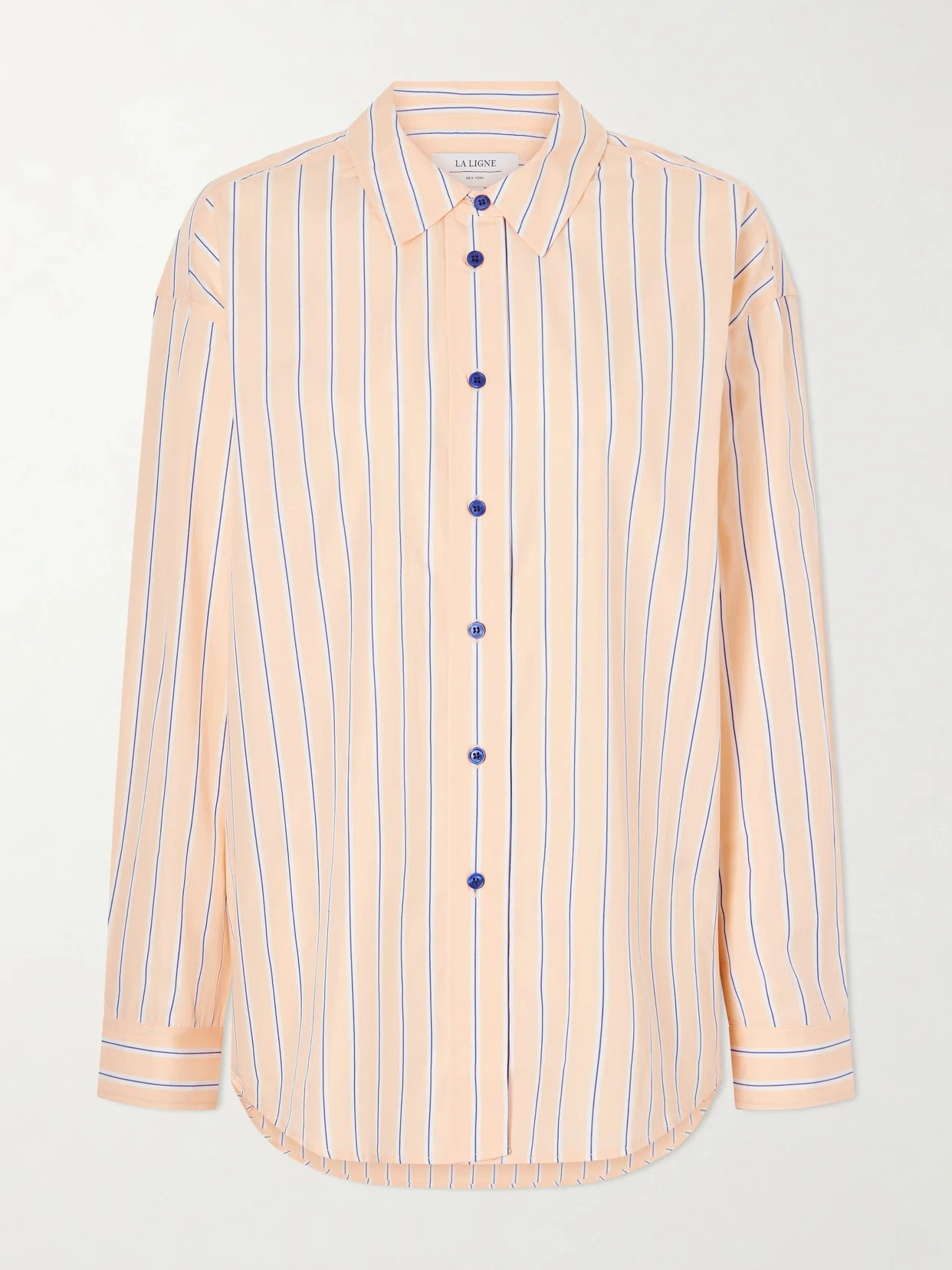 Striped Cotton-poplin Shirt - 1