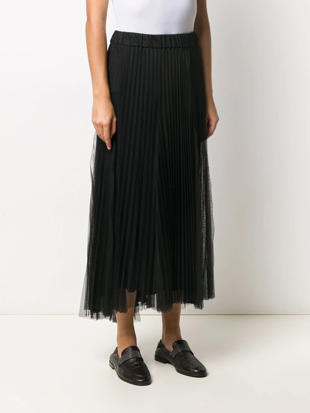 accordion pleat long skirt - 3