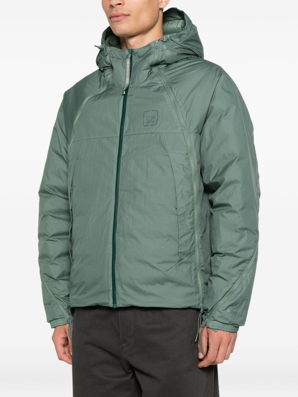 hooded drawstring jacket - 3