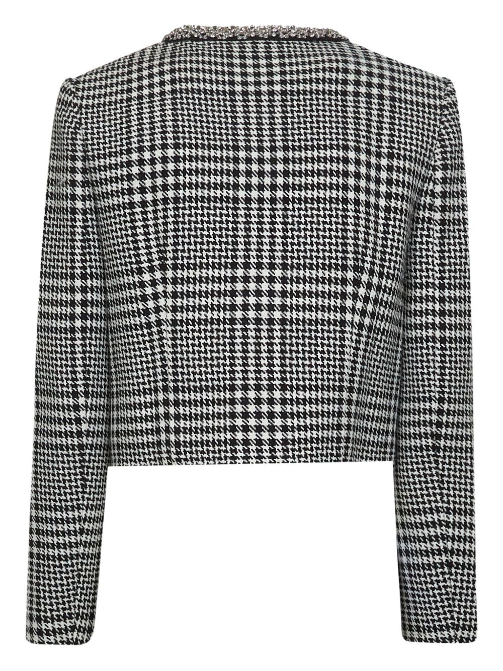 houndstooth-pattern jacket - 2
