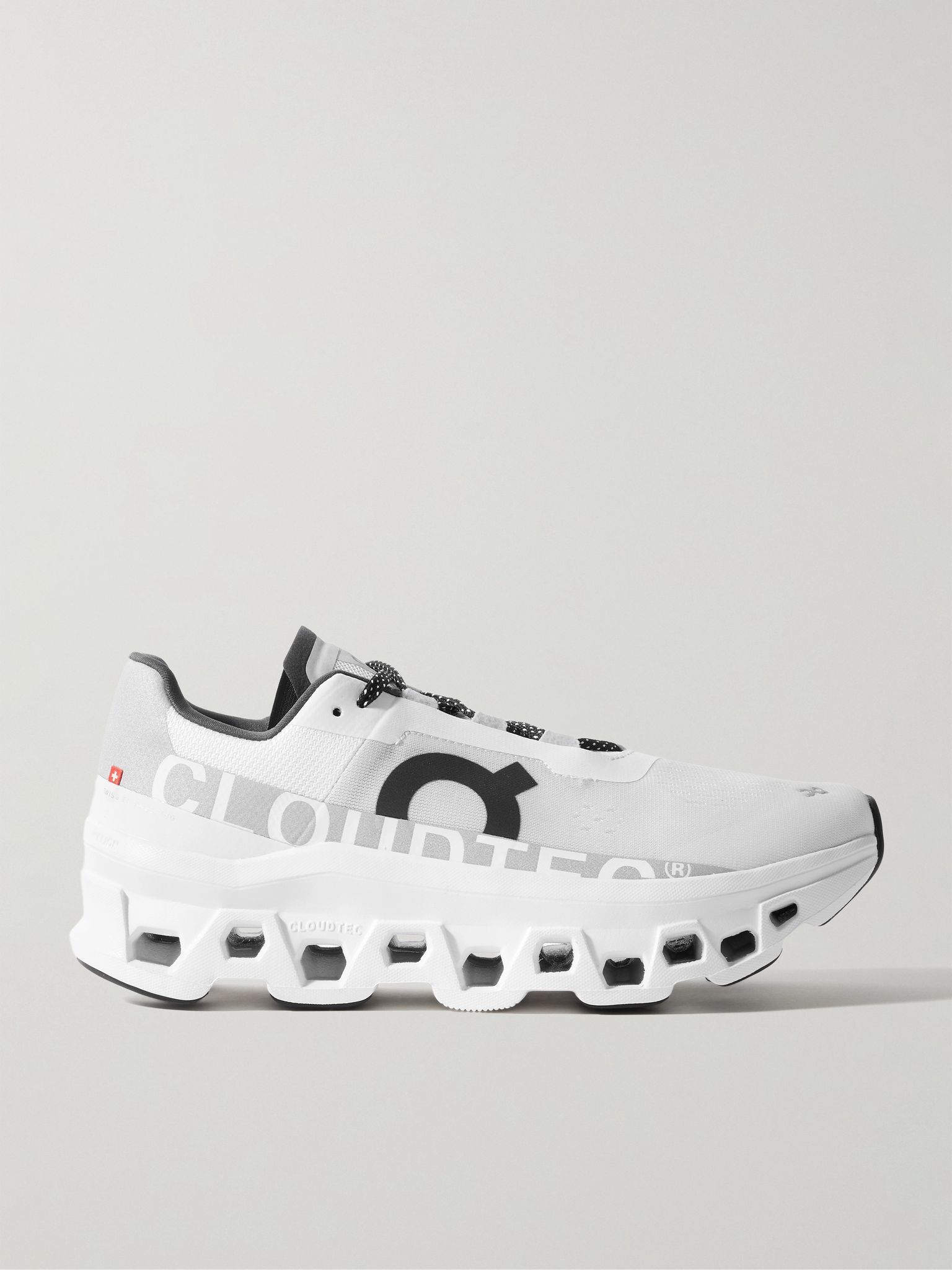 Cloudmonster Rubber-Trimmed Mesh Running Sneakers White - 1