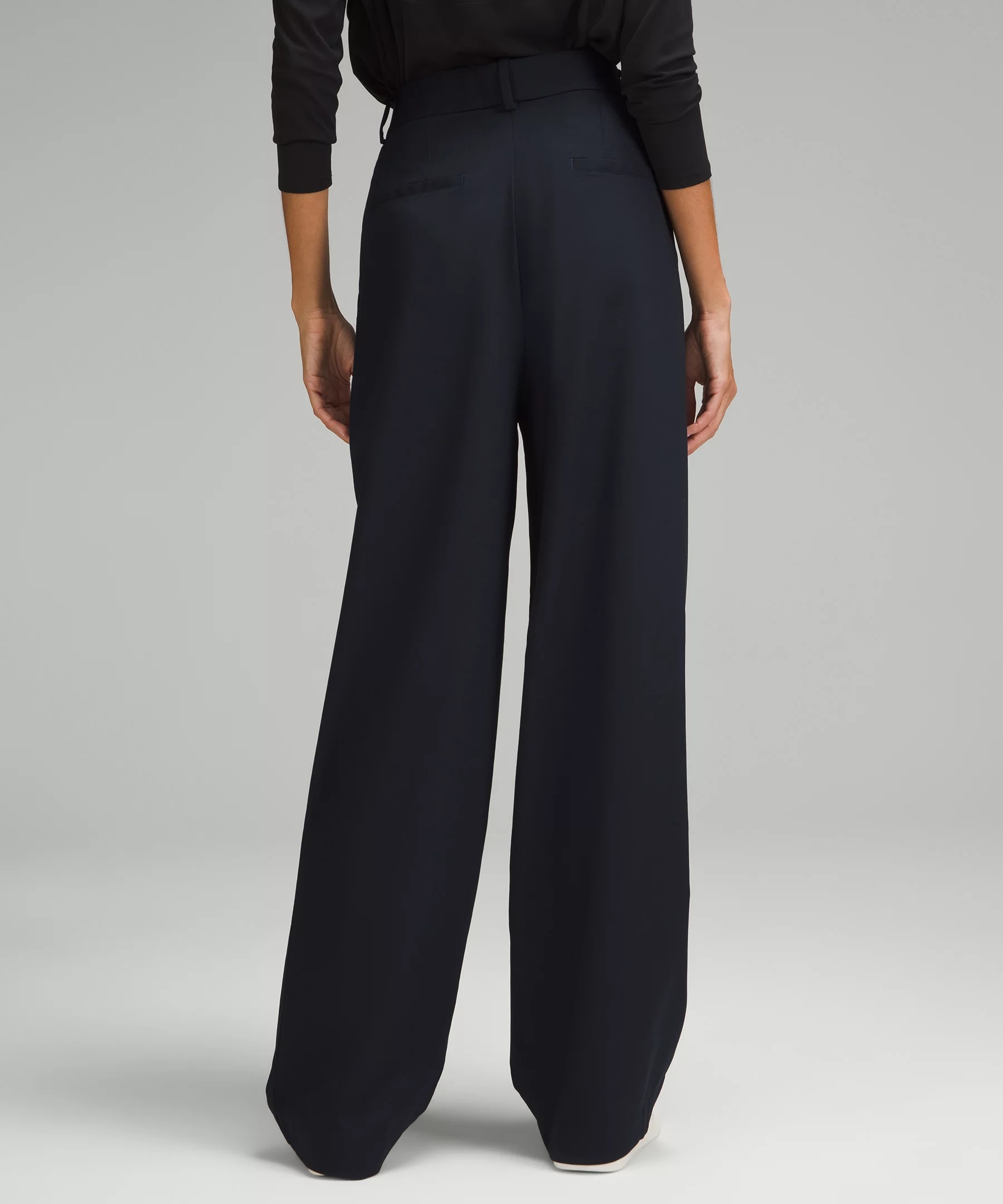 Modal-Blend Pleated High-Rise Trouser *Regular - 3