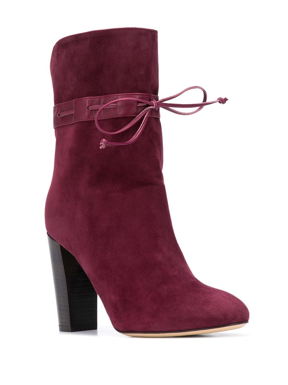 tie fastening ankle booties - 2