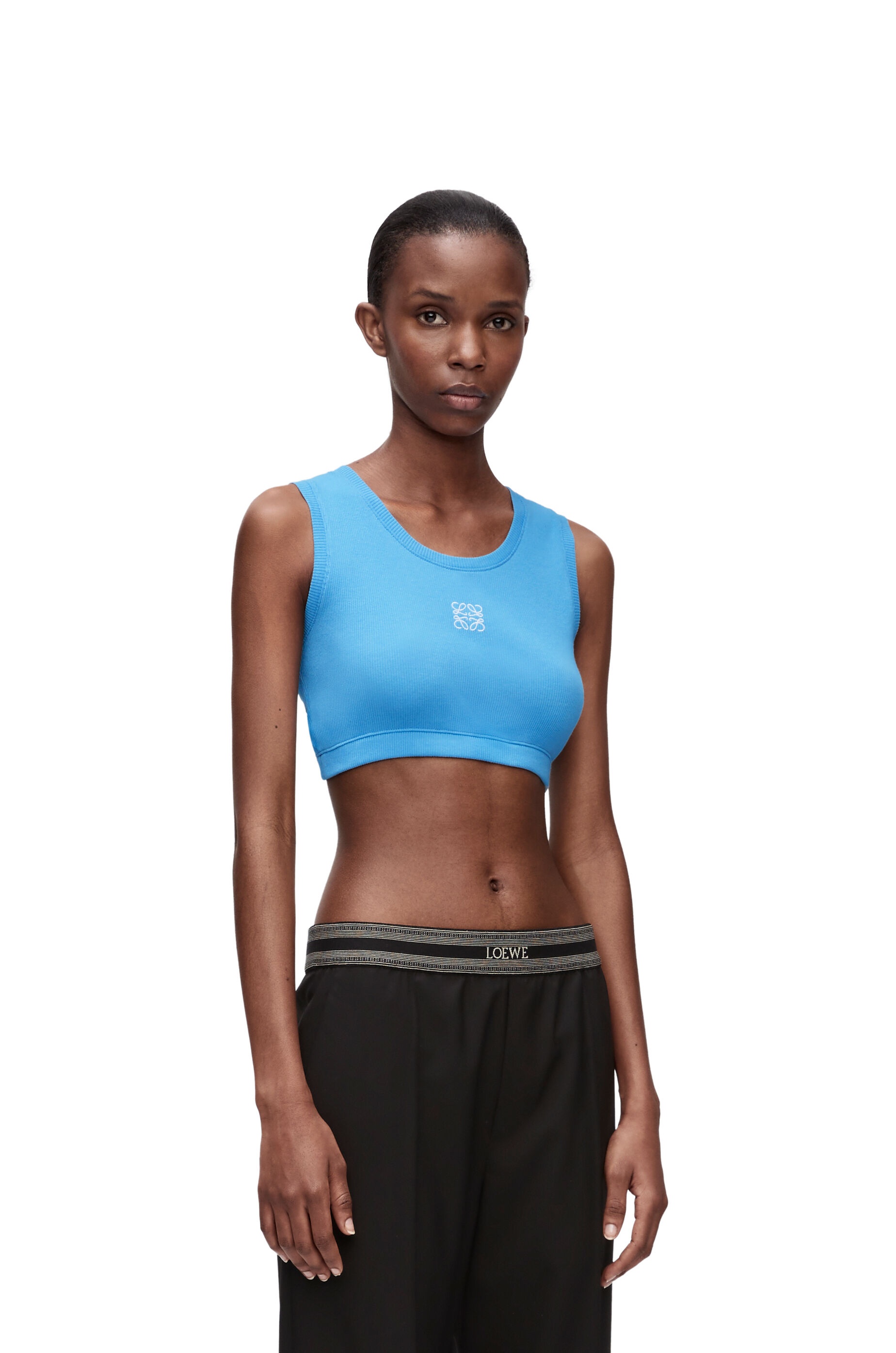 Cropped Anagram tank top in cotton - 3