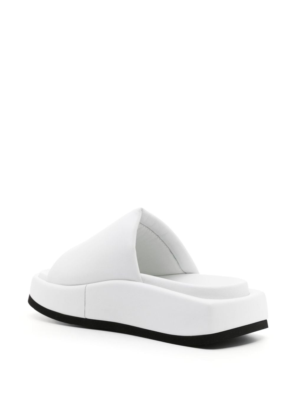 Mia leather flatform slides - 3