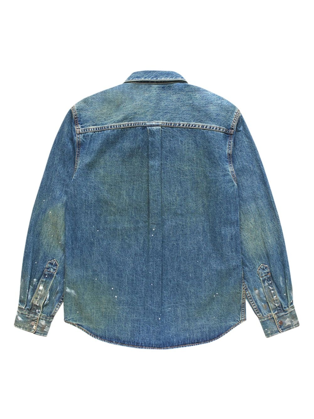painted denim shirt - 2
